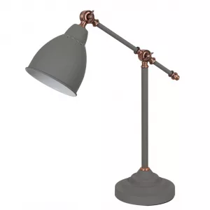 Декоративная настольная лампа Arte Lamp BRACCIO Серый||Медный A2054LT-1GY