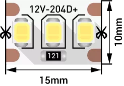 Лента светодиодная  2204 SWG2204-12-22-W-М SWG