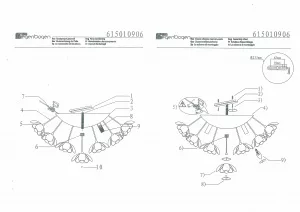 Потолочный светильник MW-Light Розенхейм хром 615010906