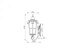 Настенный светильник (бра) Maytoni Outdoor O413WL-01BZ1