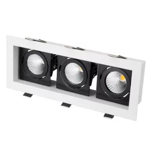 Светильник CL-KARDAN-S260x102-3x9W White (WH-BK, 38 deg)