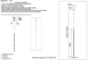 Светильник подвесной Crystal Lux CLT 035C700 GO