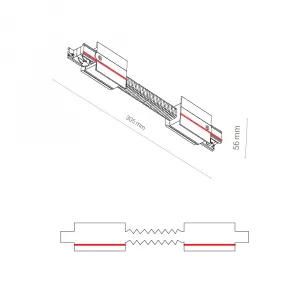 Коннектор для трехфазной трековой системы  прямой гибкий Nowodvorski Ctls Power Black 8677