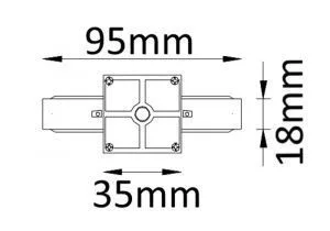 Соединитель линейный (однофазный) Crystal Lux CLT 0.211 01 WH