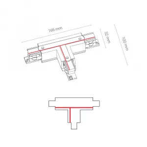 Коннектор для трехфазной трековой системы T-образный правый 1 Nowodvorski Ctls Power White 8241