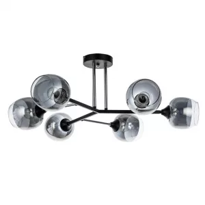 Потолочная люстра Arte Lamp SALM Черный A3580PL-6BK