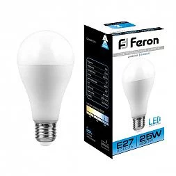 Лампа светодиодная Feron LB-100 Шар E27 25W 175-265V 6400K