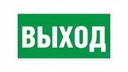 Светодиодный светильник Пиктограмма "ВЫХОД" 260х100мм