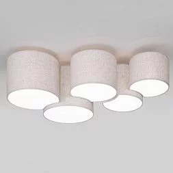 Потолочный светильник с тканевыми абажурами TK Lighting Mona Nature 6593