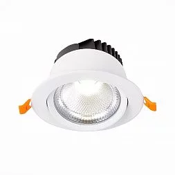 Св-к встр. Белый LED 1*15W 3000K 1 125Lm Ra80 24° IP20 D109xH65 220-240V Встраиваемые светильники ST211.538.15.24