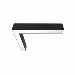 L-Соединитель для серии Х-ЛАЙН 549x527х100мм 32 Вт 4000К IP40 RAL9005 черный муар
