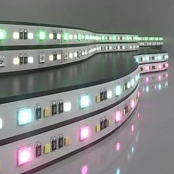 Светодиодная лента Лента светодиодная 24V 16W 90Led 5050+2835+2835 IP20 MIX RGB/теплый белый/холодный белый, 5м Elektrostandard a053707