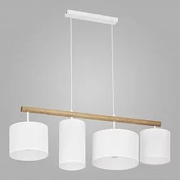 Подвесной светильник с тканевыми абажурами TK Lighting Deva White 4106