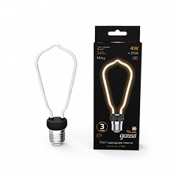 Лампа Gauss Filament Artline ST64 4W 330lm 2700К Е27 milky LED 1/10/100