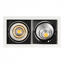 Светильник CL-KARDAN-S283x152-2x25W White6000 (WH-BK, 30 deg) (Arlight, IP20 Металл, 3 года)