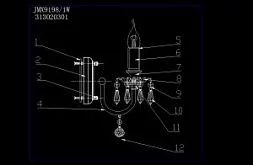 Настенный светильник MW-Light Барселона серый 313020301