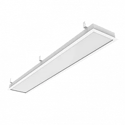 Светодиодный светильник "ВАРТОН" GR270/F 2.0 35 Вт 4000К с рассеивателем опал 1215*207*50мм с планками для подвеса IP40 c РАМКОЙ монтажный размер 1188x180мм