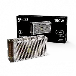 Блок питания Gauss 150W 12V IP20 1/50