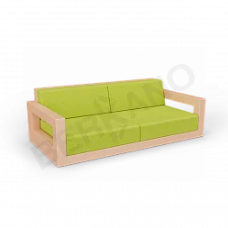 Диван Quarter lounge с подушками Terracotta / Green