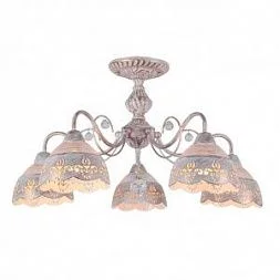 Потолочная люстра Arte Lamp SICILIA Белый||Золотистый A9106PL-5WG